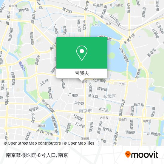 南京鼓楼医院-8号入口地图