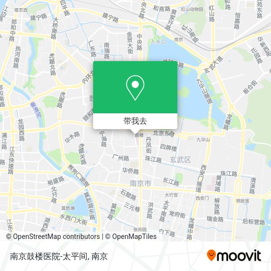 南京鼓楼医院-太平间地图