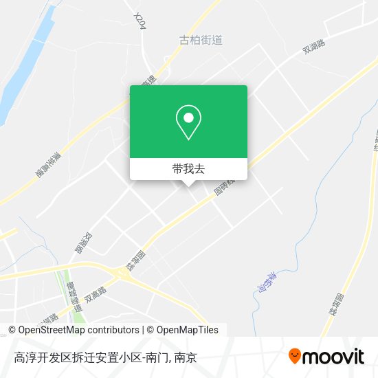 高淳开发区拆迁安置小区-南门地图