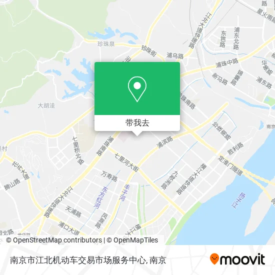 南京市江北机动车交易市场服务中心地图