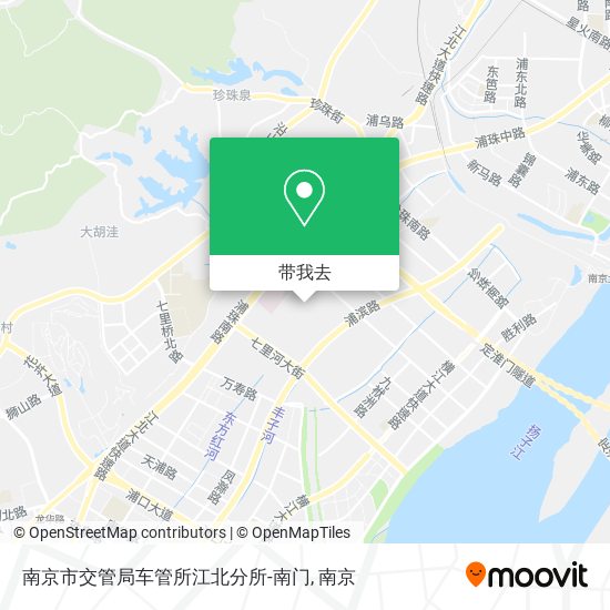 南京市交管局车管所江北分所-南门地图