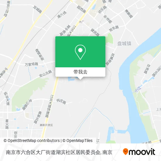 南京市六合区大厂街道湖滨社区居民委员会地图