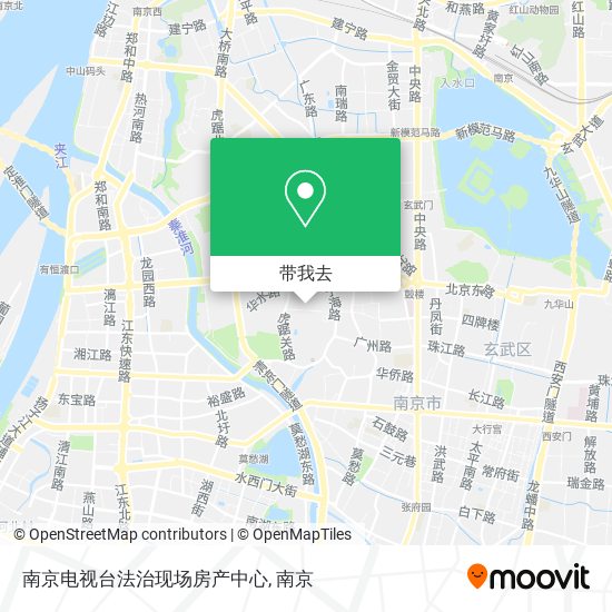 南京电视台法治现场房产中心地图