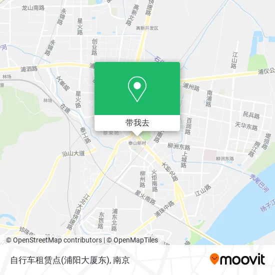 自行车租赁点(浦阳大厦东)地图