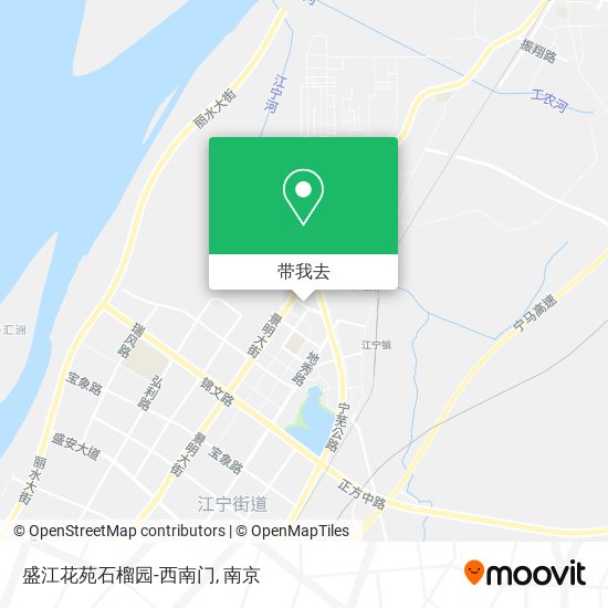 盛江花苑石榴园-西南门地图