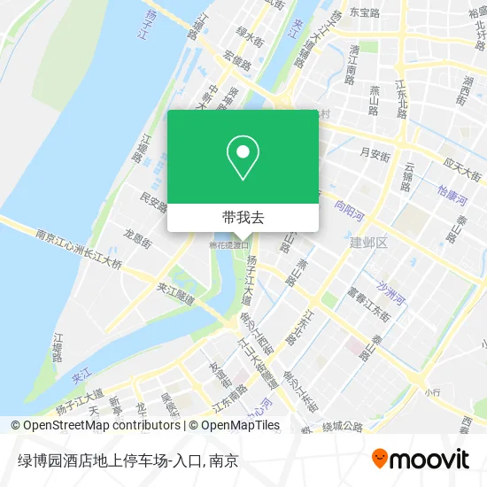 绿博园酒店地上停车场-入口地图