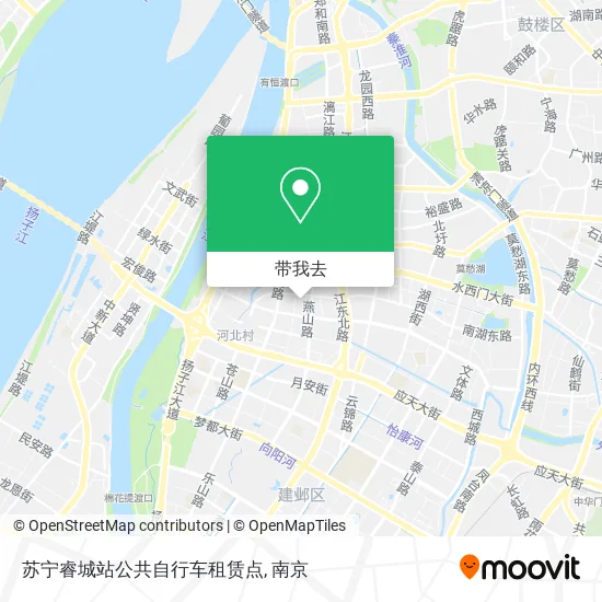苏宁睿城站公共自行车租赁点地图
