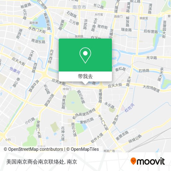 美国南京商会南京联络处地图