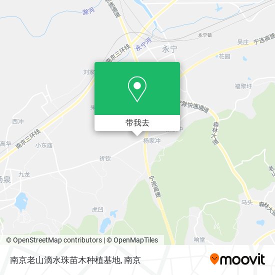 南京老山滴水珠苗木种植基地地图