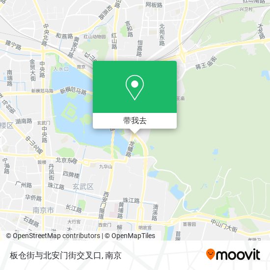板仓街与北安门街交叉口地图