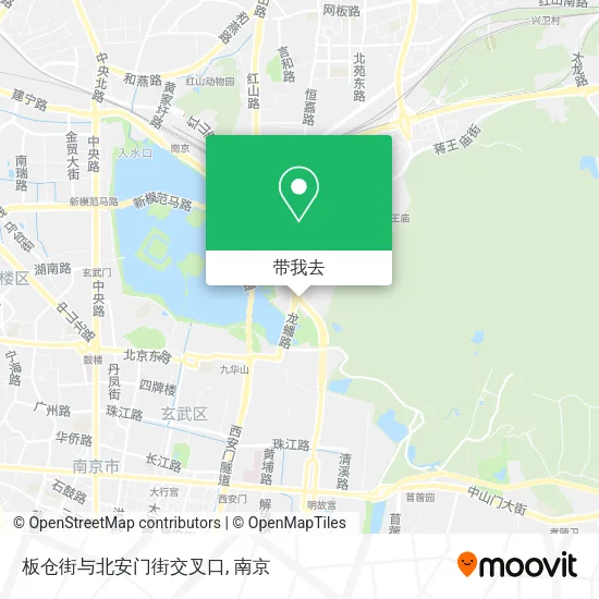 板仓街与北安门街交叉口地图