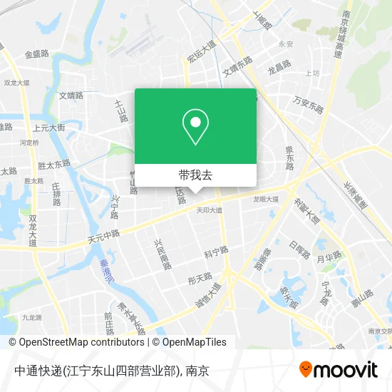 中通快递(江宁东山四部营业部)地图