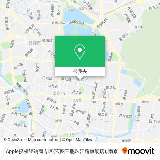 Apple授权经销商专区(宏图三胞珠江路旗舰店)地图