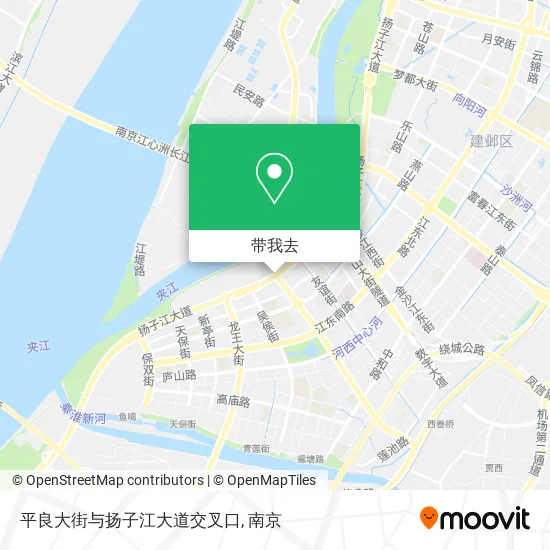 平良大街与扬子江大道交叉口地图