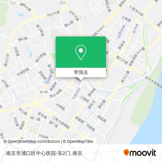 南京市浦口区中心医院-东2门地图