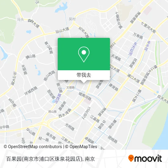 百果园(南京市浦口区珠泉花园店)地图