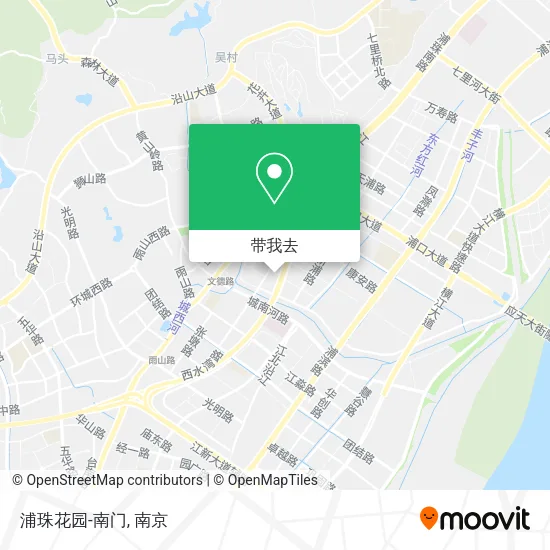 浦珠花园-南门地图