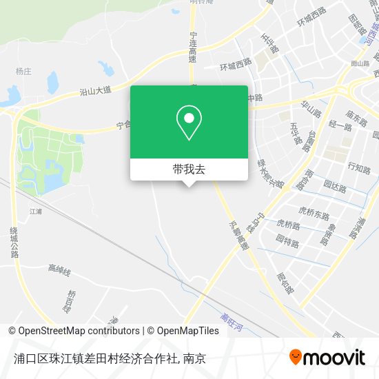 浦口区珠江镇差田村经济合作社地图