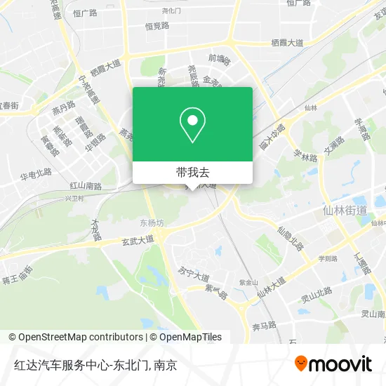 红达汽车服务中心-东北门地图