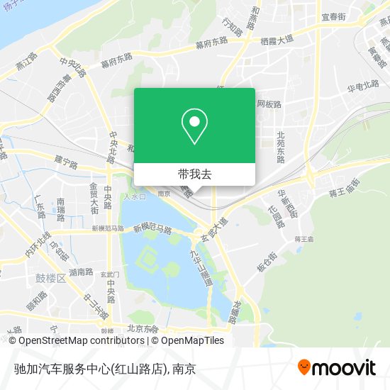 驰加汽车服务中心(红山路店)地图