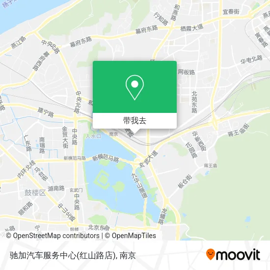 驰加汽车服务中心(红山路店)地图