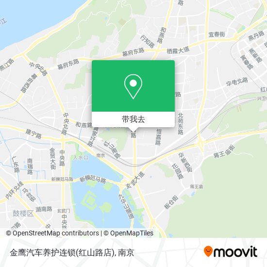 金鹰汽车养护连锁(红山路店)地图