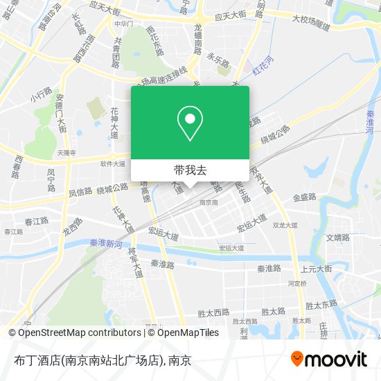 布丁酒店(南京南站北广场店)地图