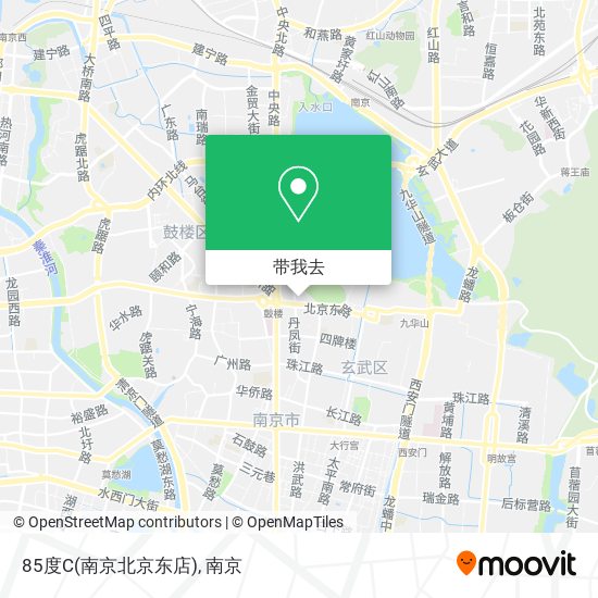 85度C(南京北京东店)地图