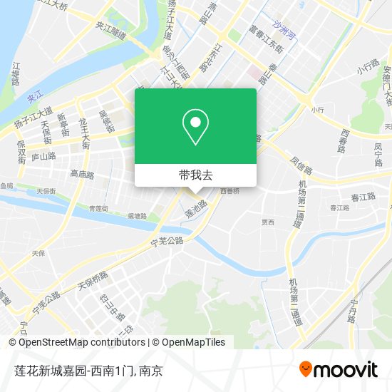 莲花新城嘉园-西南1门地图