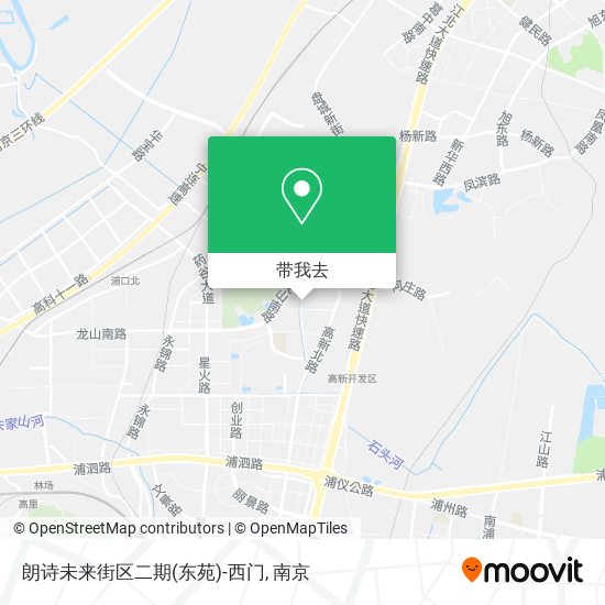 朗诗未来街区二期(东苑)-西门地图