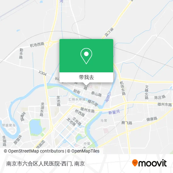 南京市六合区人民医院-西门地图