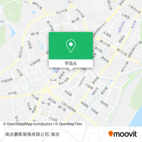 南京鹏客装饰有限公司地图