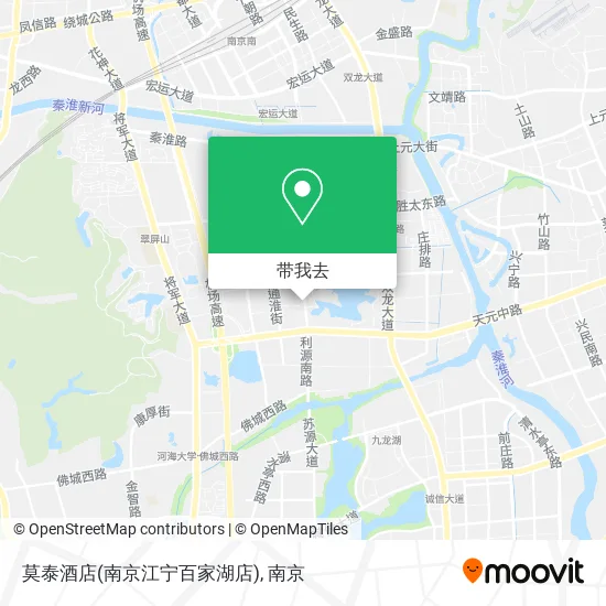莫泰酒店(南京江宁百家湖店)地图