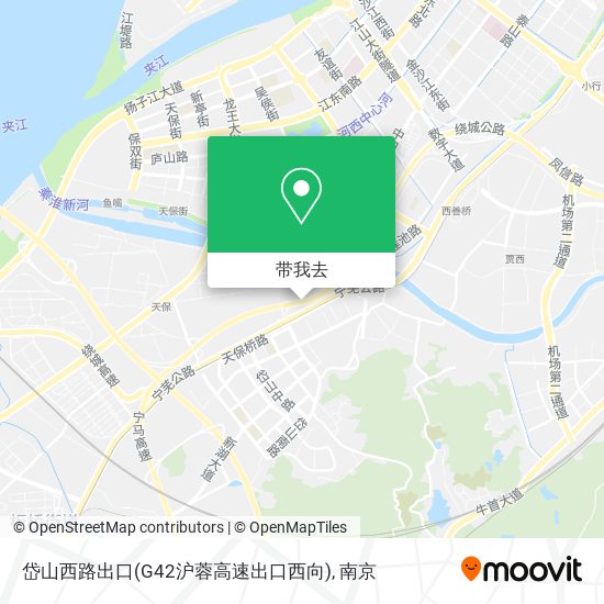 岱山西路出口(G42沪蓉高速出口西向)地图