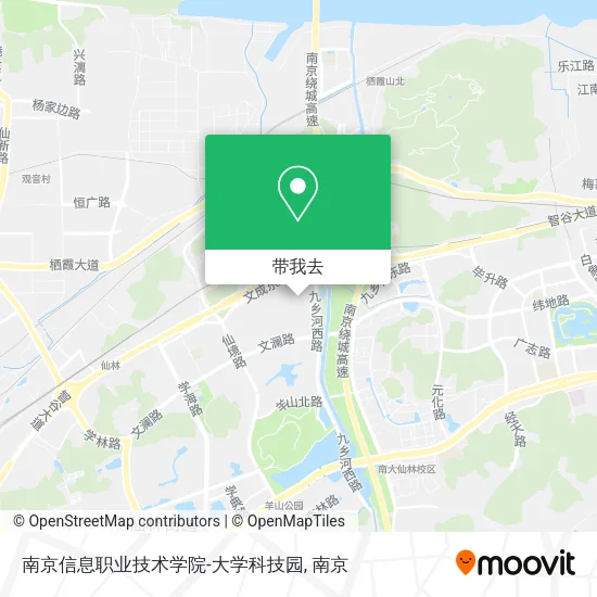 南京信息职业技术学院-大学科技园地图