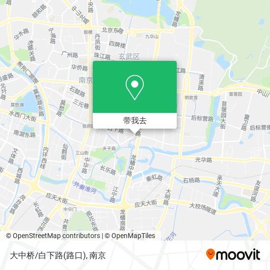 大中桥/白下路(路口)地图