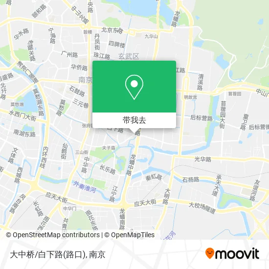 大中桥/白下路(路口)地图