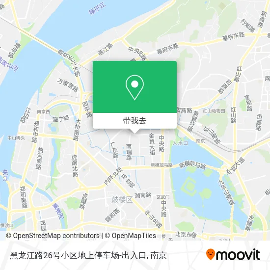 黑龙江路26号小区地上停车场-出入口地图
