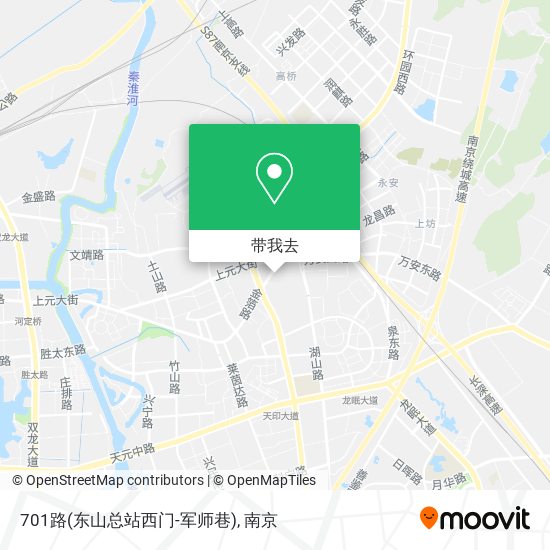 701路(东山总站西门-军师巷)地图