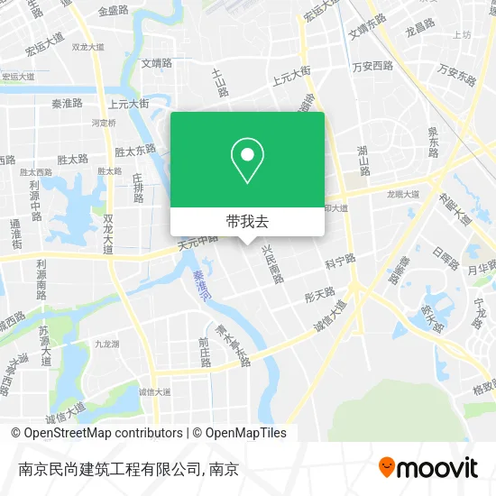南京民尚建筑工程有限公司地图