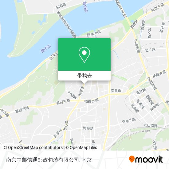 南京中邮信通邮政包装有限公司地图