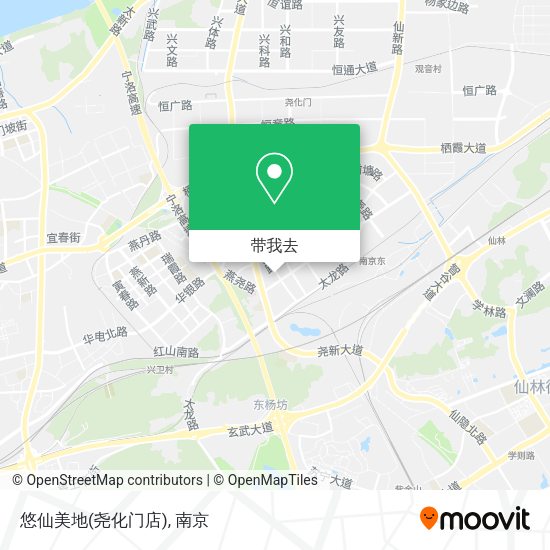 悠仙美地(尧化门店)地图