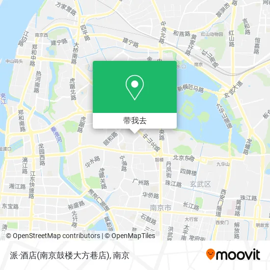 派·酒店(南京鼓楼大方巷店)地图