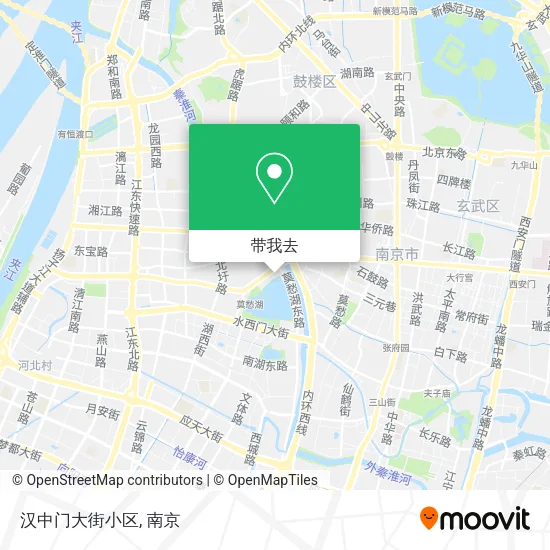 汉中门大街小区地图
