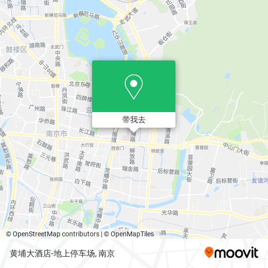 黄埔大酒店-地上停车场地图