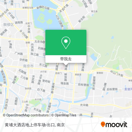 黄埔大酒店地上停车场-出口地图