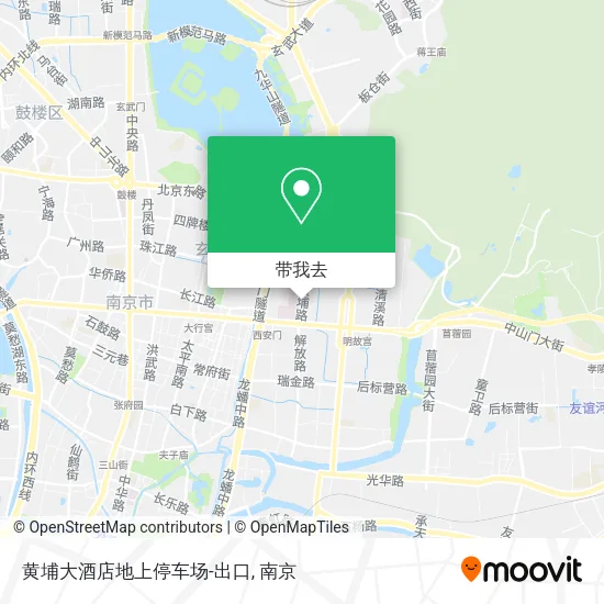 黄埔大酒店地上停车场-出口地图