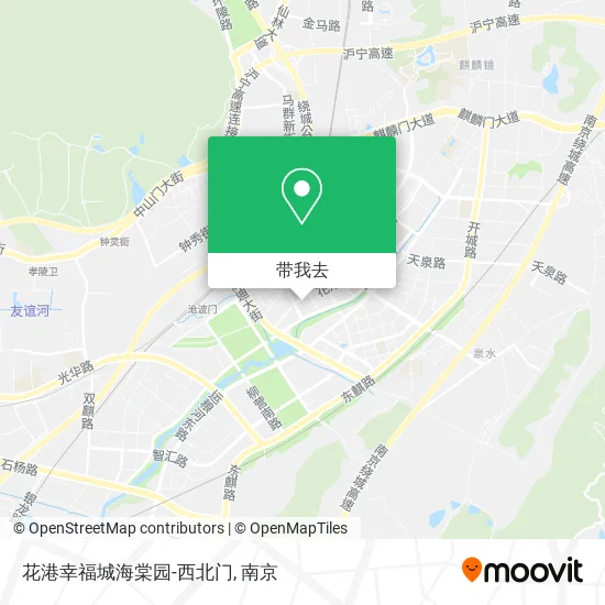 花港幸福城海棠园-西北门地图
