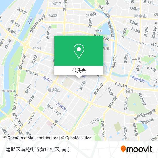 建邺区南苑街道黄山社区地图