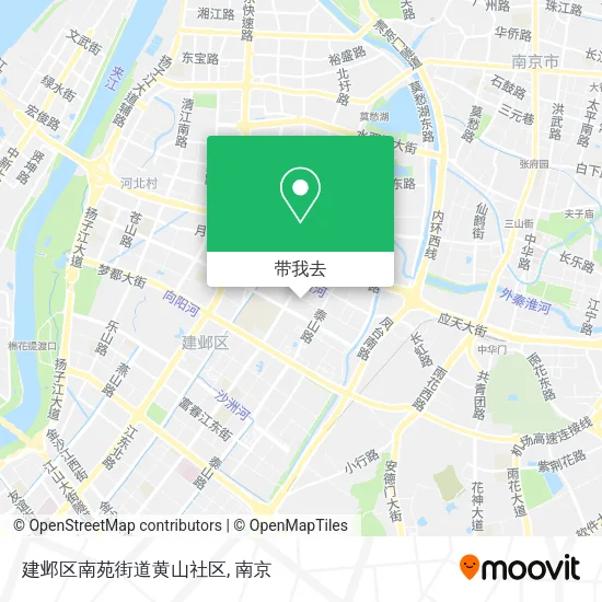 建邺区南苑街道黄山社区地图